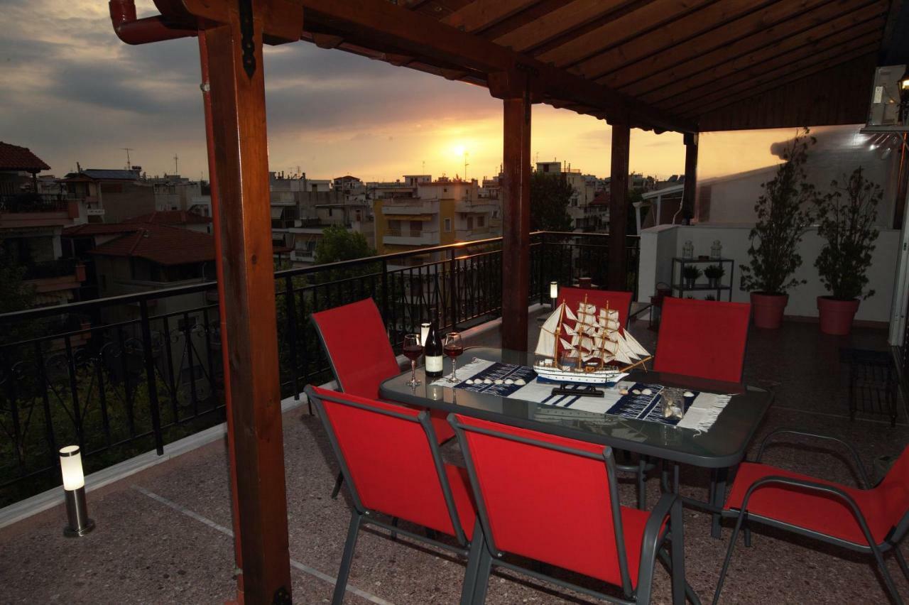 Ferienwohnung Amazing Loft Skyview Thessaloniki Exterior foto