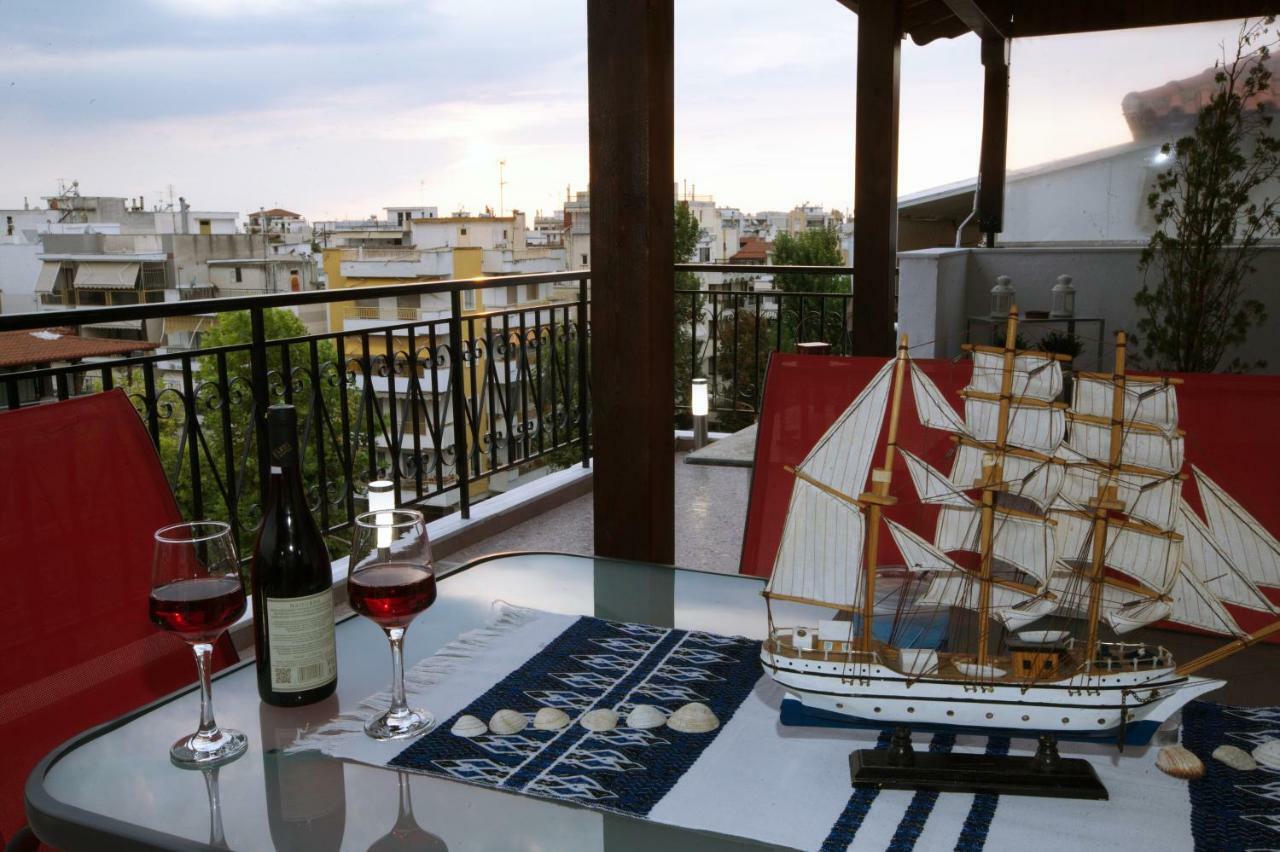 Ferienwohnung Amazing Loft Skyview Thessaloniki Exterior foto